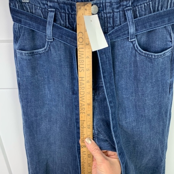 NWT J Crew Factory Paperbag Slim Wide Leg Jeans Size 24T 24 Tall - Picture 8 of 9